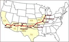 66号公路 route-66-map-historic